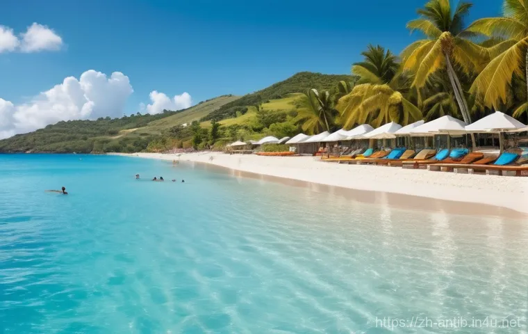 앤티가 바부다 최근 사건 사고 - Prompt 1: Vibrant Caribbean Beach Life**